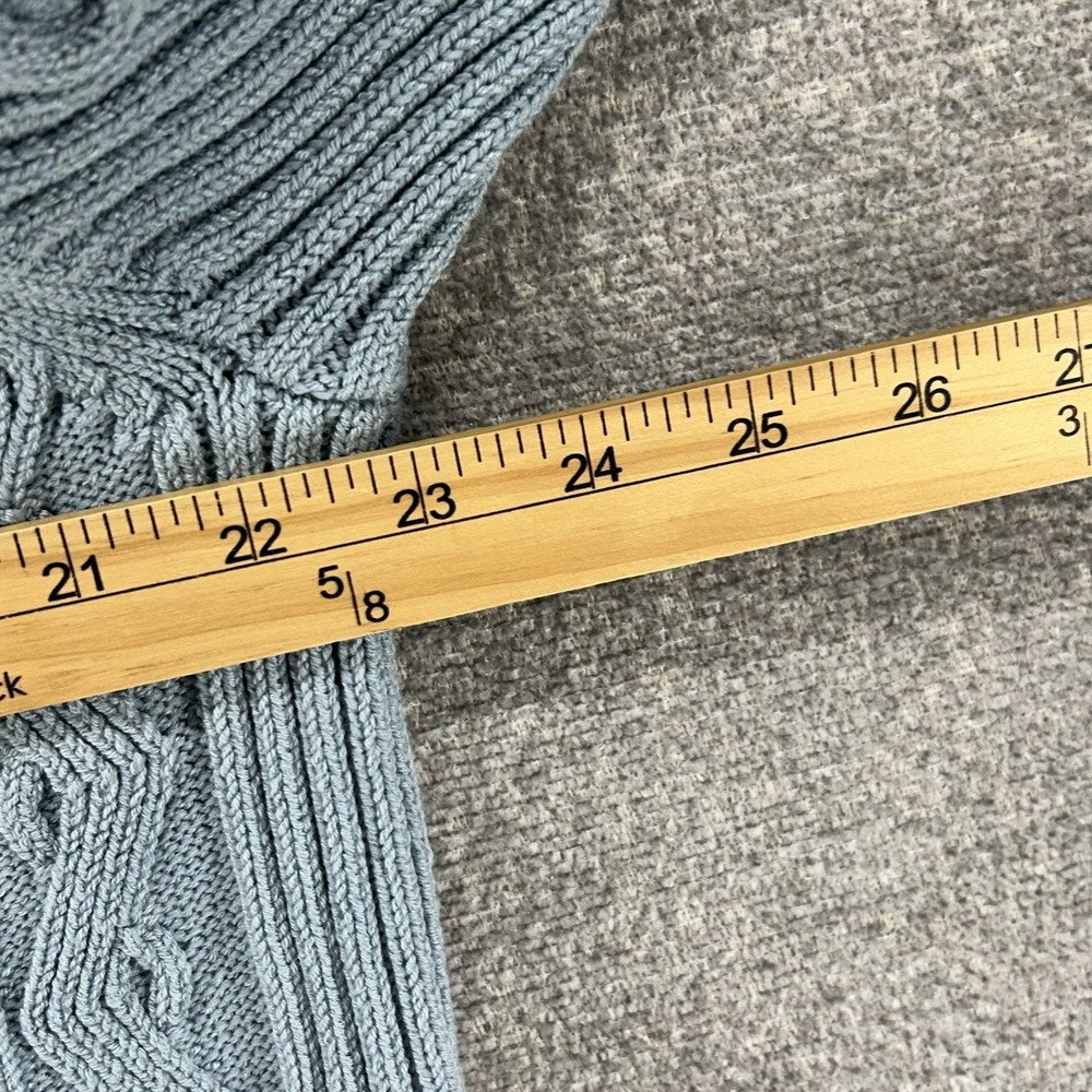 Vince Cable Knit Cardigan Women Size Medium Light Blue Casual - Picture 6 of 7